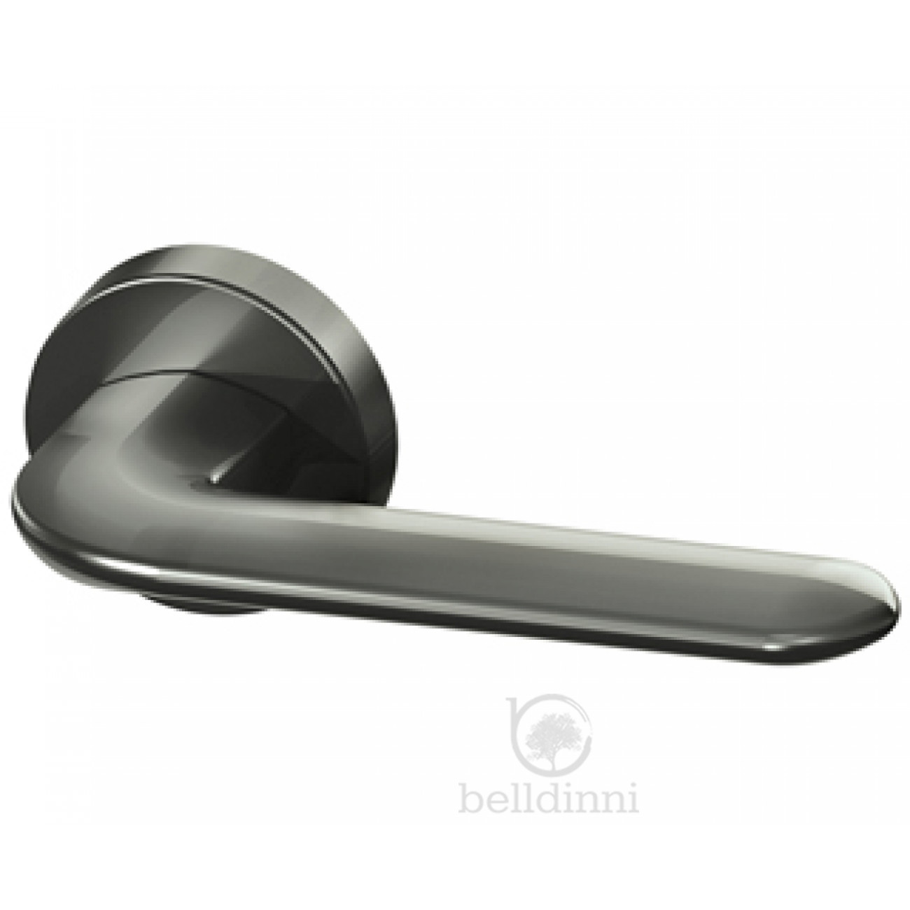 DOOR HANDLE PREMIUM EXCALIBUR ROUND ROSETTE BPVD-77 GRAPHITE NICKEL