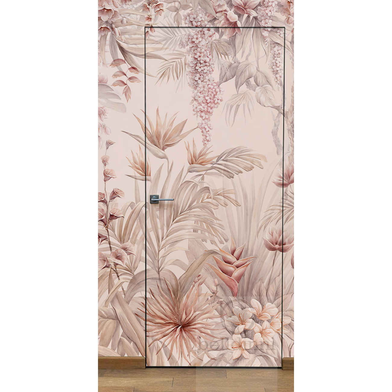 Primed Door Example For Wallpapering №3