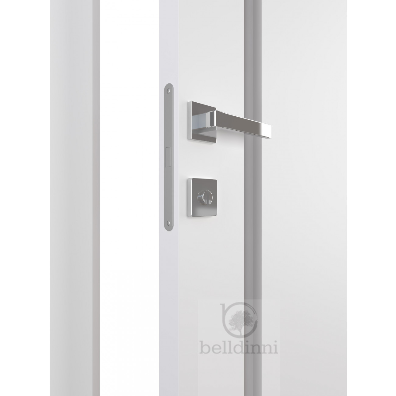 Belldinni Smart Pro 28 in. x 80 in. Right-Hand 4-Lite Frosted