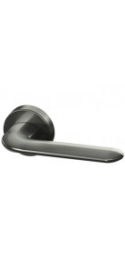 DOOR HANDLE PREMIUM EXCALIBUR ROUND ROSETTE BPVD-77 GRAPHITE NICKEL