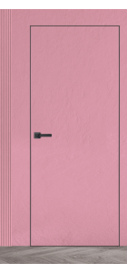 Primed Door Example For Plastering In Pink