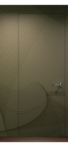 Primed Door Example For Wallpapering №1