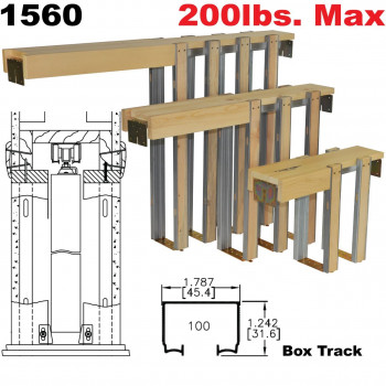 JOHNSON HARDWARE 1560 POCKET DOOR FRAME FOR 2*6 STUD WALLS
